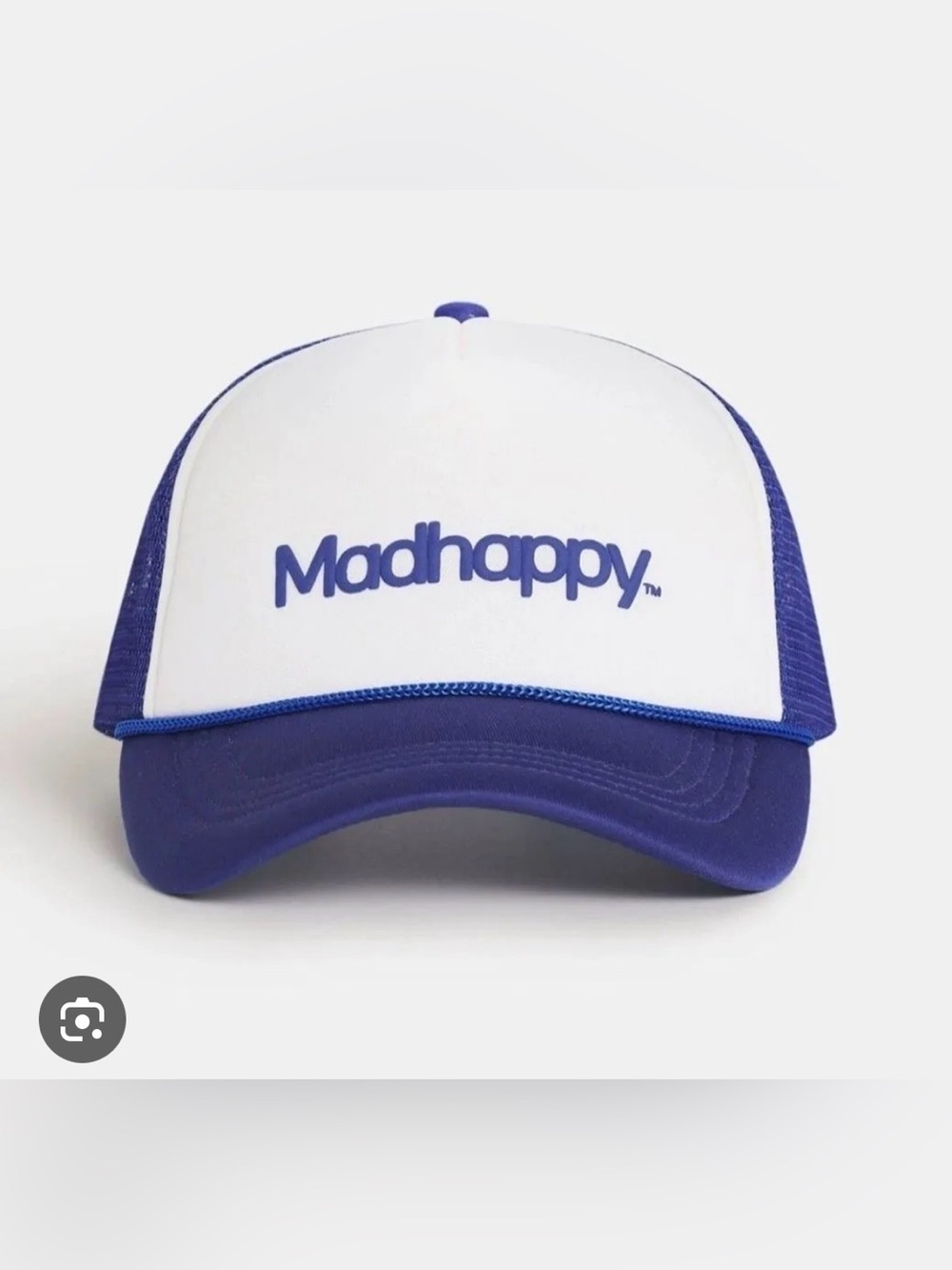 Madhappy White and Blue Trucker Hat